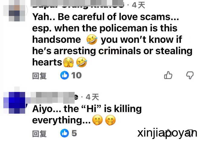 新加坡帅警察火遍全网,网友集体“沦陷”:我的心被偷了,可以报警吗?