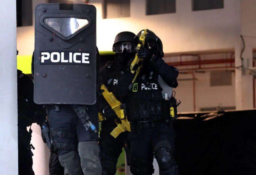 荷枪围剿、人质获救！现场直击樟宜机场反恐现场