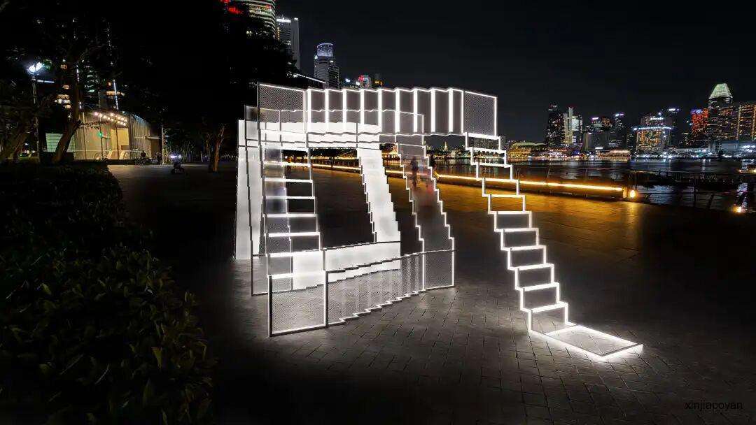 新加坡夜景天花板!i Light灯光展回归,每一帧都是大片