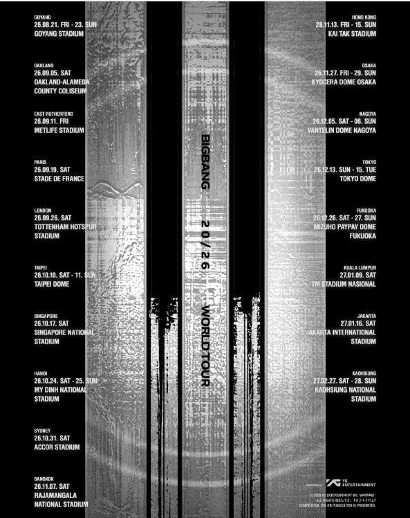 BigBang世界巡演新加坡站定档,这次真的合体了!