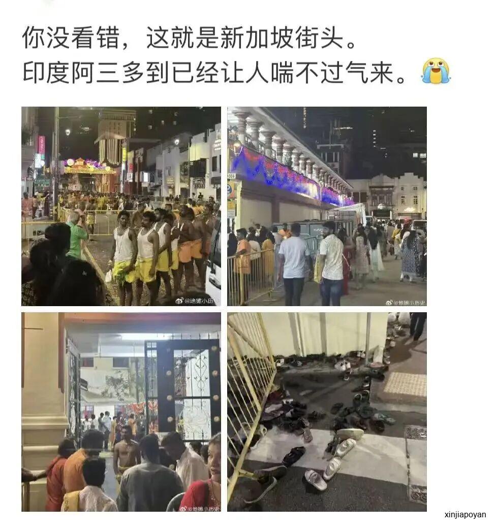网传"新加坡快被印度人挤爆了"!内政部封杀14条煽动贴文,两位部长同时回应